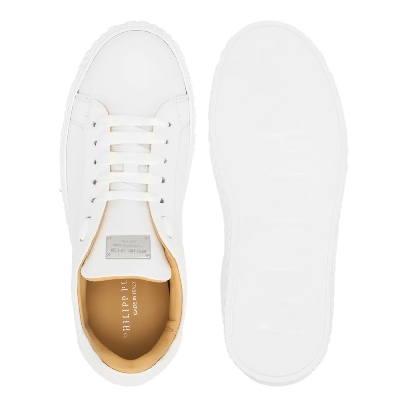 Philipp Plein Low-Top-Sneaker Low-Top Turnschuhe weiss(Image 4)
