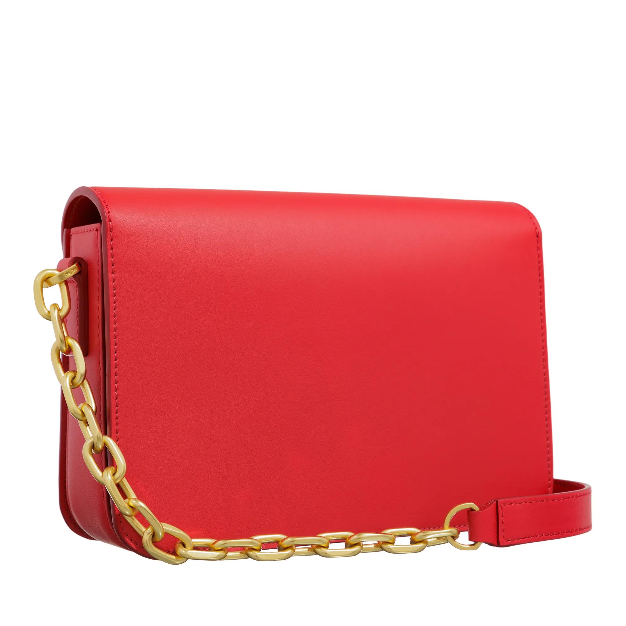MCM Crossbody bags Himmel Leather Maxi Hn Crossbody Small Xc in rood