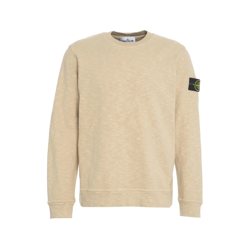 Stone Island  Beige Cotton Sweatshirt Neutrals