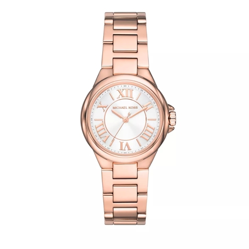 Michael Kors Camille Three-Hand Stainless Steel Watch Rose Gold Quarz-Uhr