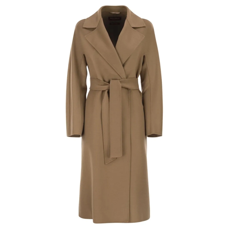 Max Mara Bontjassen Mstcles - Wool, Cashmere And Silk Coat Brown