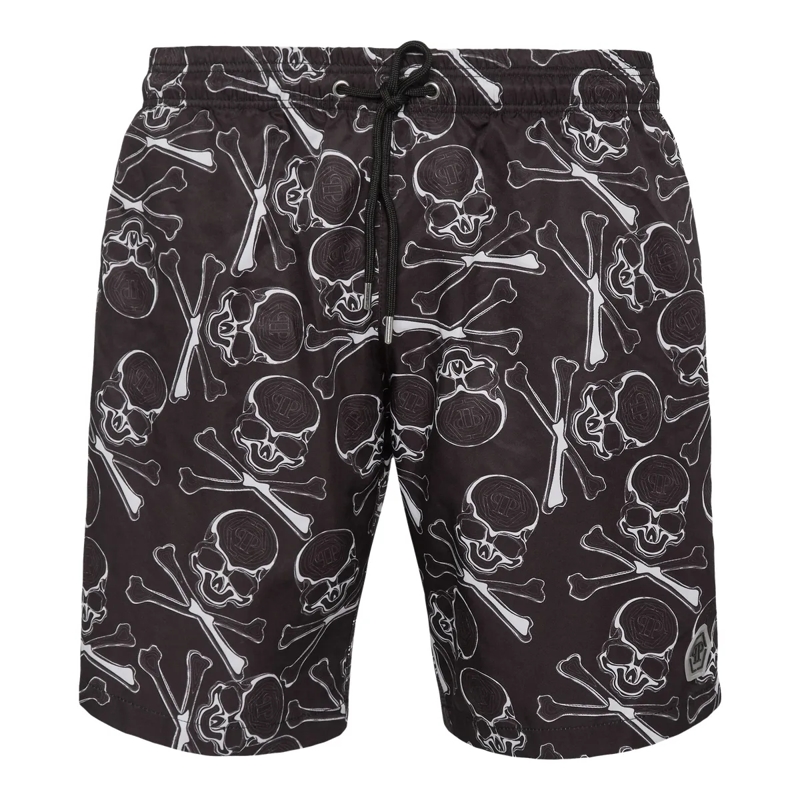 Philipp Plein  Badehose Skull&Bones schwarz
