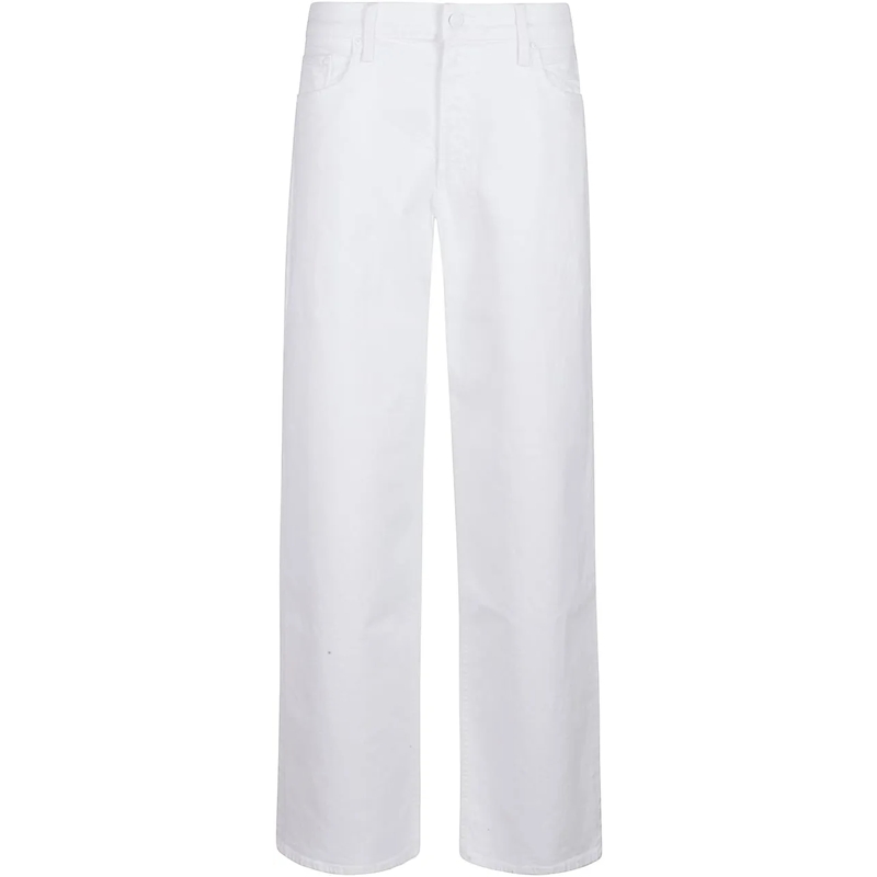 Mother Jeans skinny The Spinner Zip Sneak Jeans White weiß