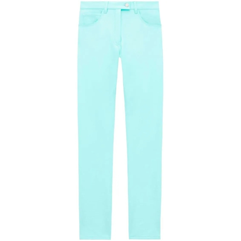 Courrèges  Aqua Blue Straight-Leg Trousers Blue