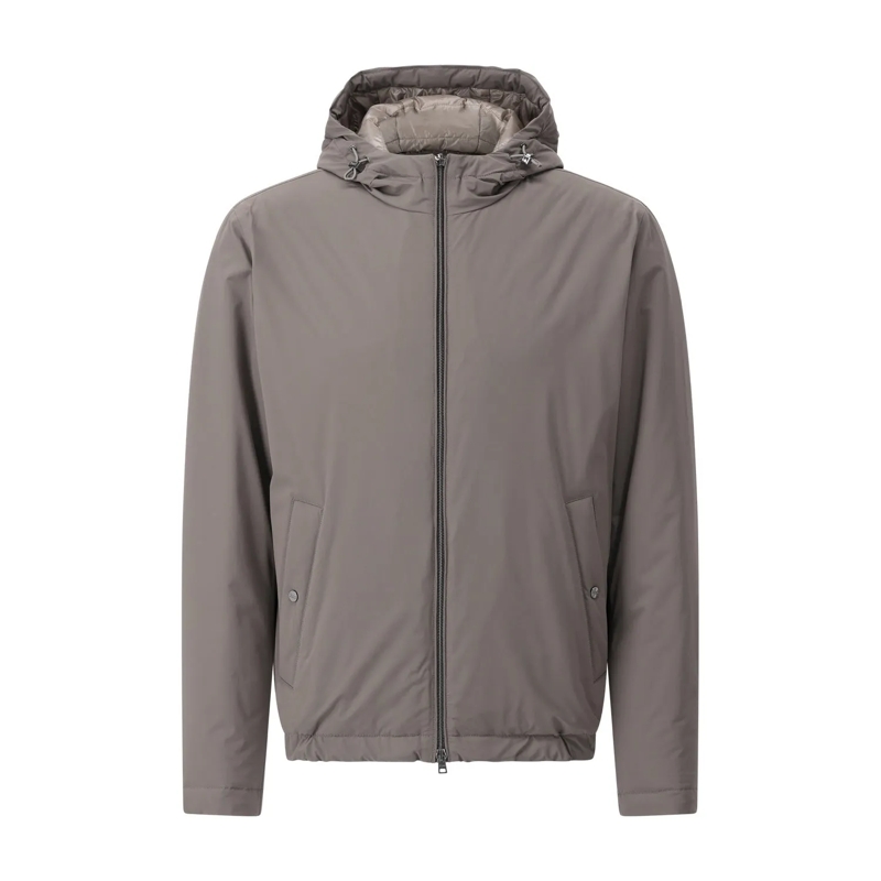 Herno Daunenjacke Wattierte �bergangsjacke Braun