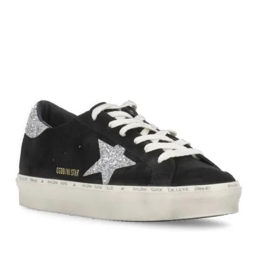 Golden Goose Black Suede Leather Sneakers Black scarpa da ginnastica bassa