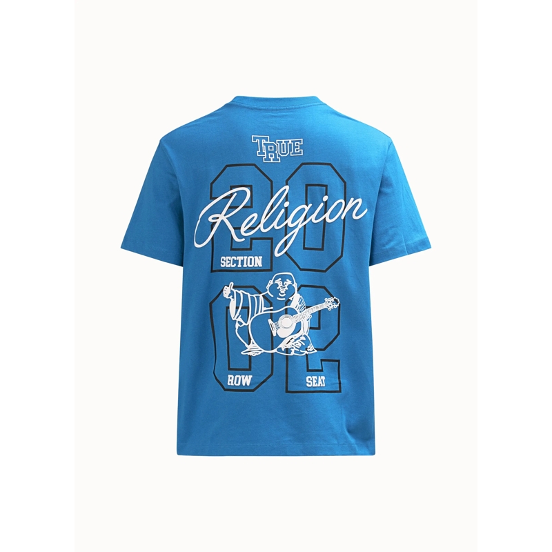 True Religion T-Shirt T-Shirt UNIVERSITY blau