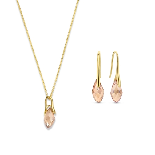 Parte Di Me Medium Halsketting Parte Di Me Sorprendimi damen Geschenkset 585 Verg Gold