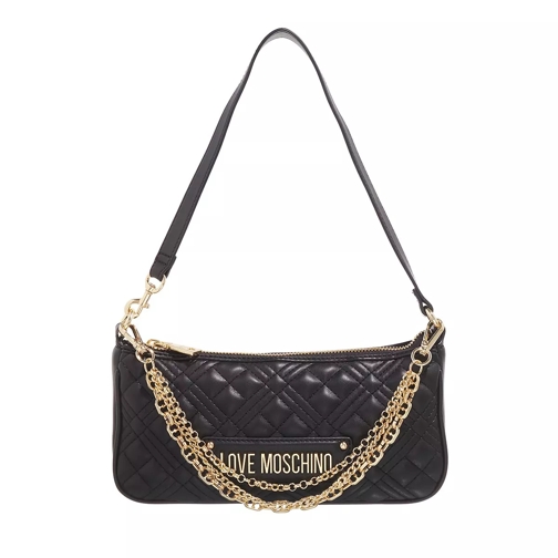Love Moschino Multi Chain Quilted Nero Sac à bandoulière