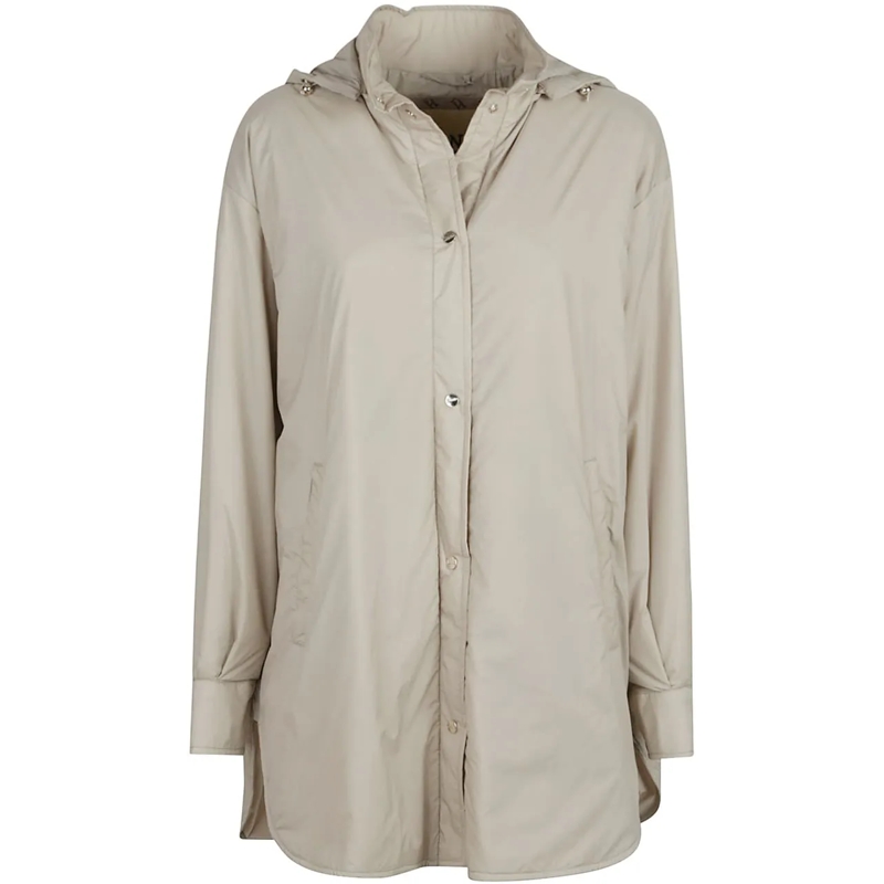 Herno Übergangsjacke Ecoage Shirt Jacket Nude & Neutrals beige