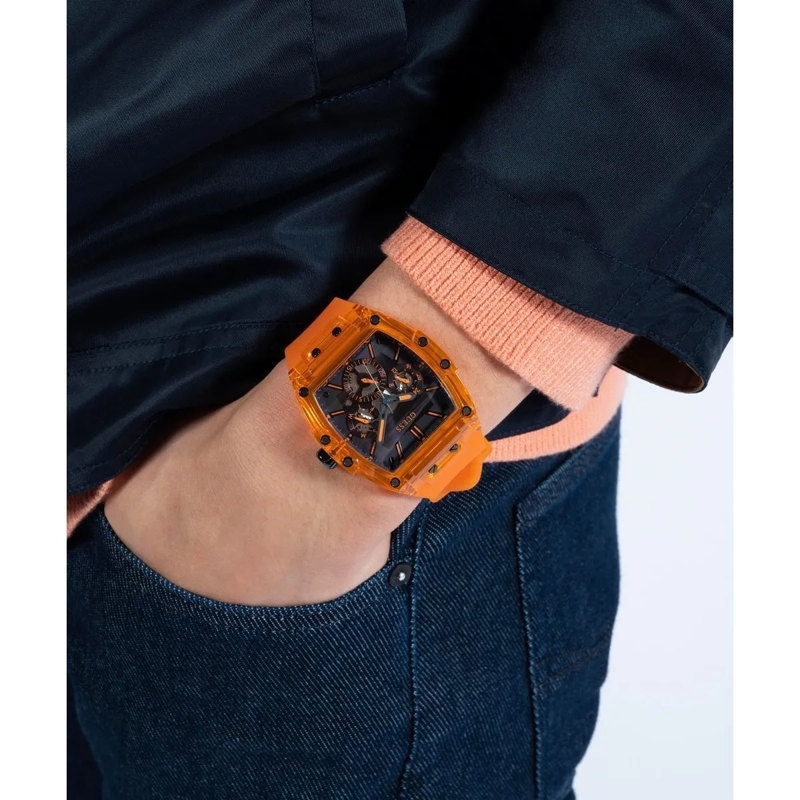 Guess Quarzuhr Quarz-Analoguhr Phoenix orange(Image 5)