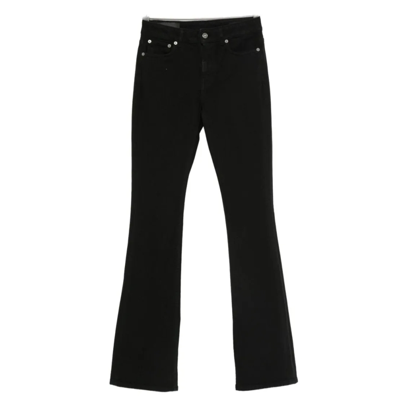 Dondup Jeans Fitted Flared Black Jeans Black