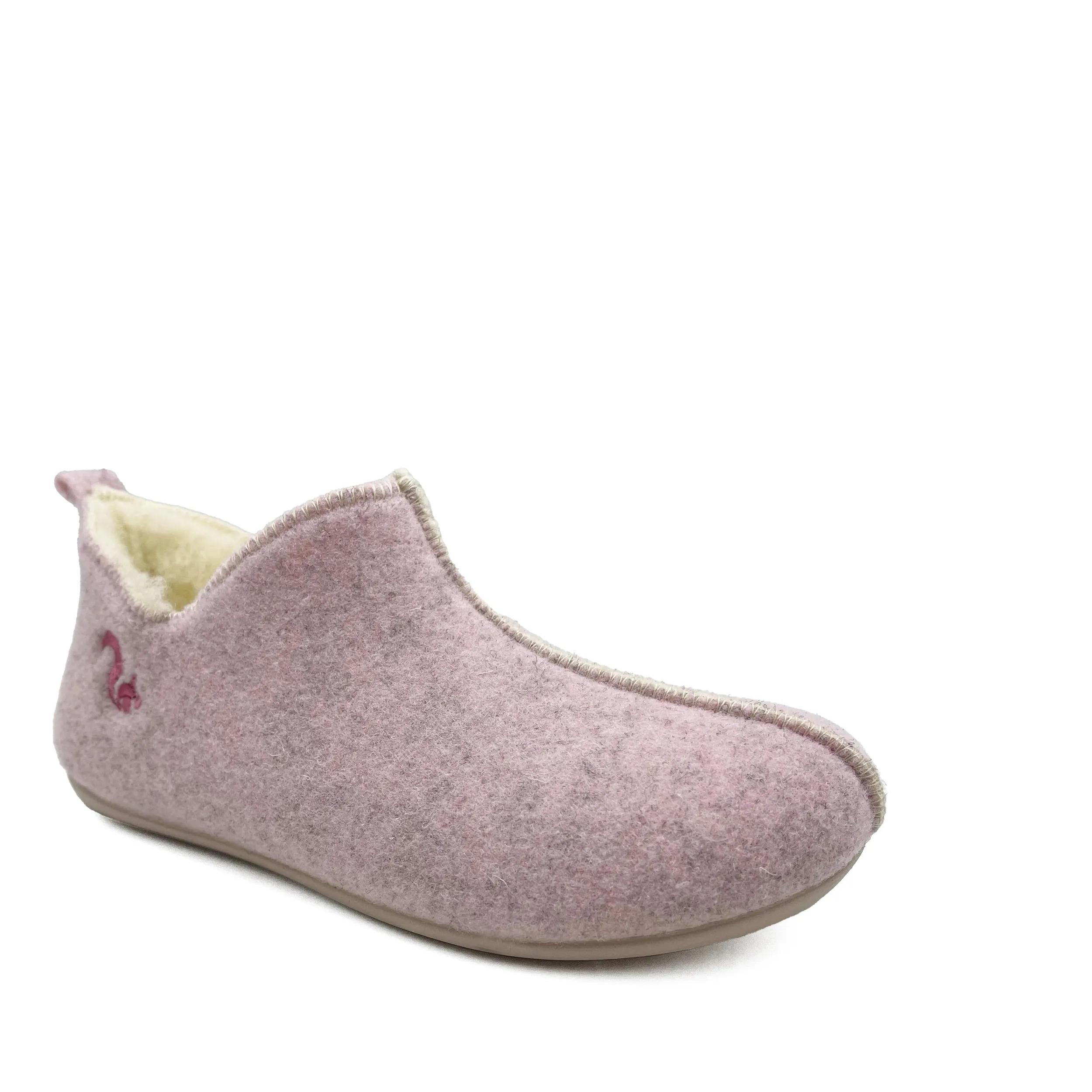 thies Sneakers - thies 1856 ® Slipper Boots rose with Eco Wool (W) - Gr. 41 (EU) - in Gold - für Damen