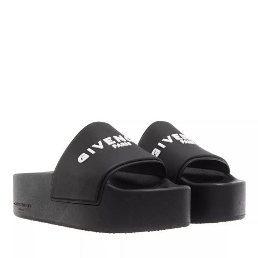 Givenchy Platform Slide Sandals Black Slip-in skor