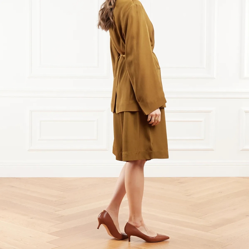 Lauren Ralph Lauren Pumps Adrienne-Pumps-Closed Toe Deep Saddle Tan(Image 3)