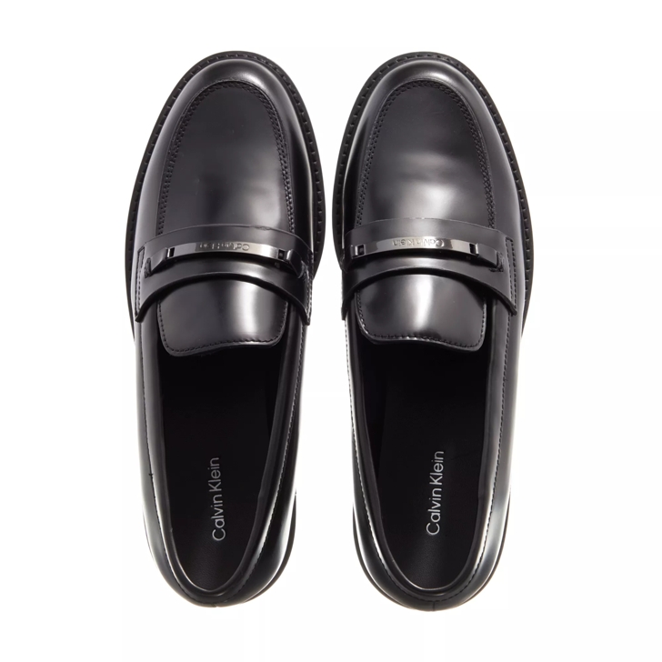 Black calvin on sale klein loafers