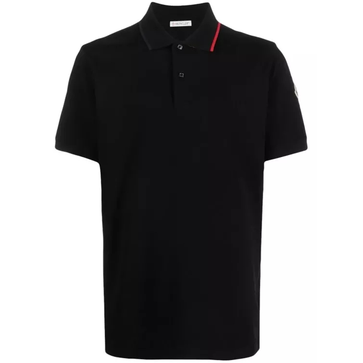 Moncler best sale polo zwart