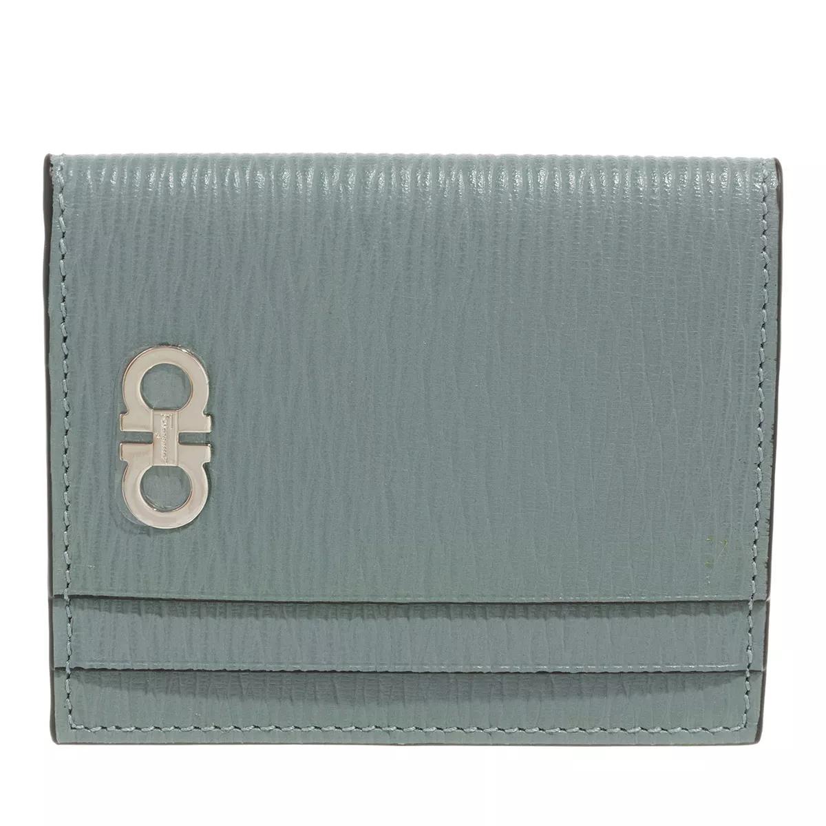 Salvatore Ferragamo Gancini Credit Card Case Blue