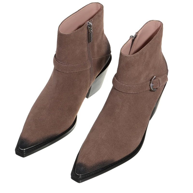 Coccinelle Stiefeletten Coccinelleconnie Suede Vi Warm Taupe(Image 9)