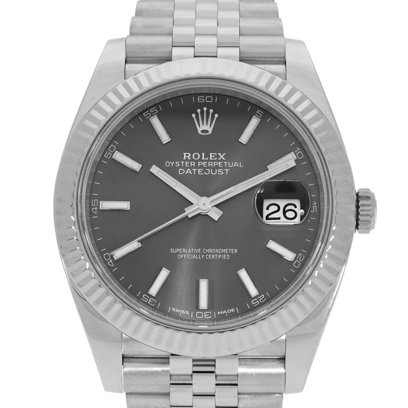 Rolex Automatikuhr Datejust Anthrazit