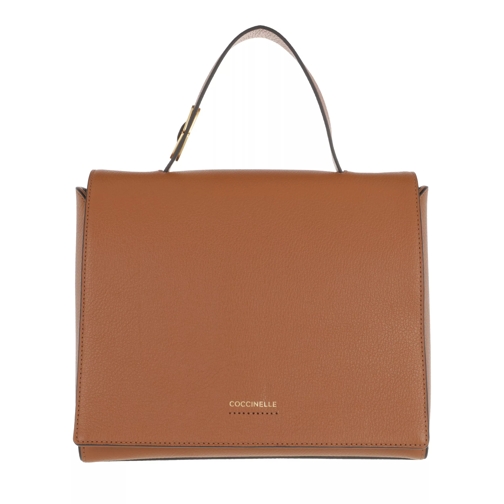 Coccinelle Josephine Handbag Grained Leather / Caramel Caramel Axelremsväska