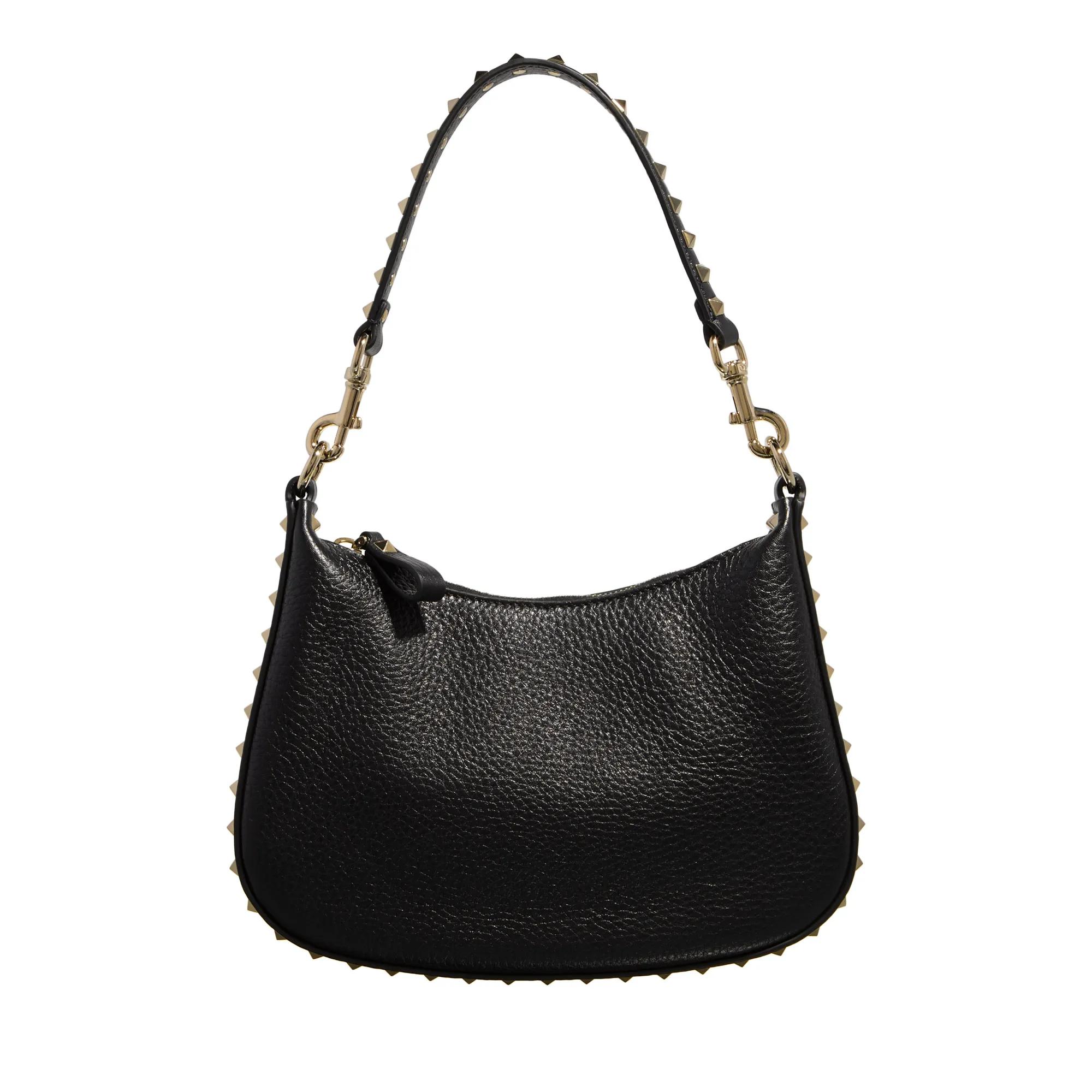 Valentino Garavani Shopper - Small Hobo Rockstud - Gr. unisize - in Schwarz - für Damen