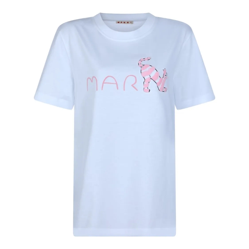 Marni T-Shirt Blue Cotton T-Shirt Blue