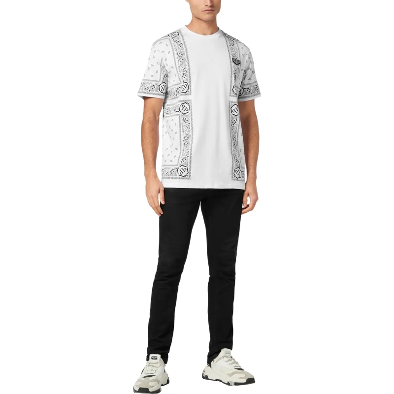 Philipp Plein T-Shirt T-Shirt Paisley weiss(Image 5)