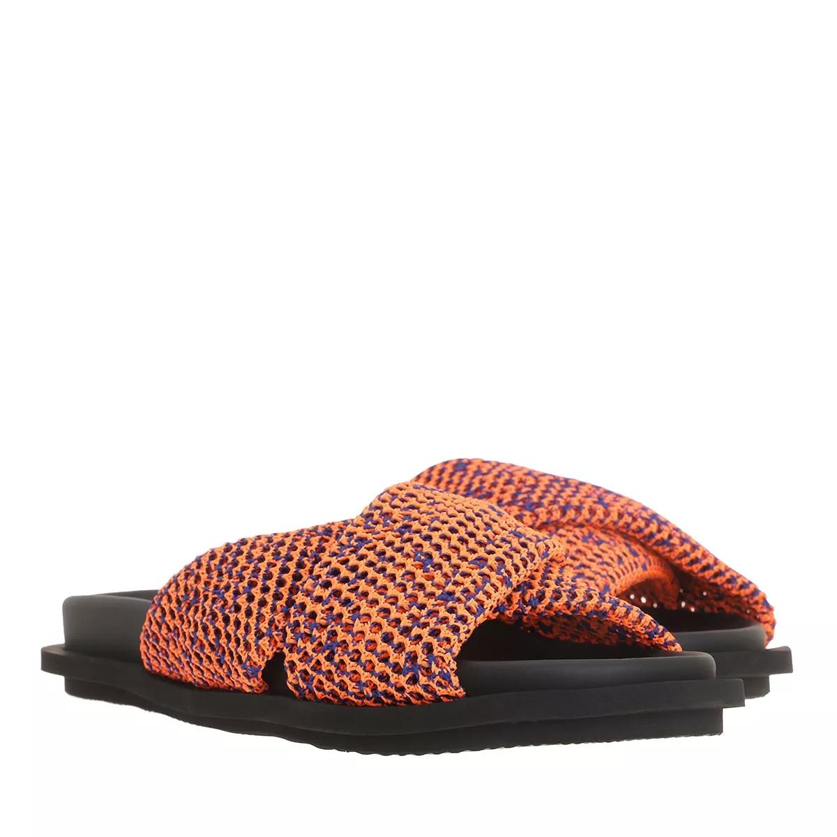 Orange sale slide sandals