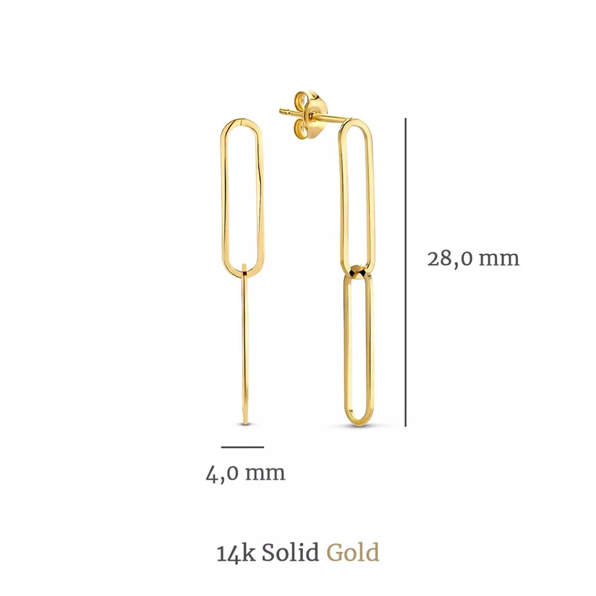 Thumbnail - Isabel Bernard Ohrringe - Aidee Ayla 14 Karat Drop Earrings With Links - Gr. unisize - in Gold - für Damen
