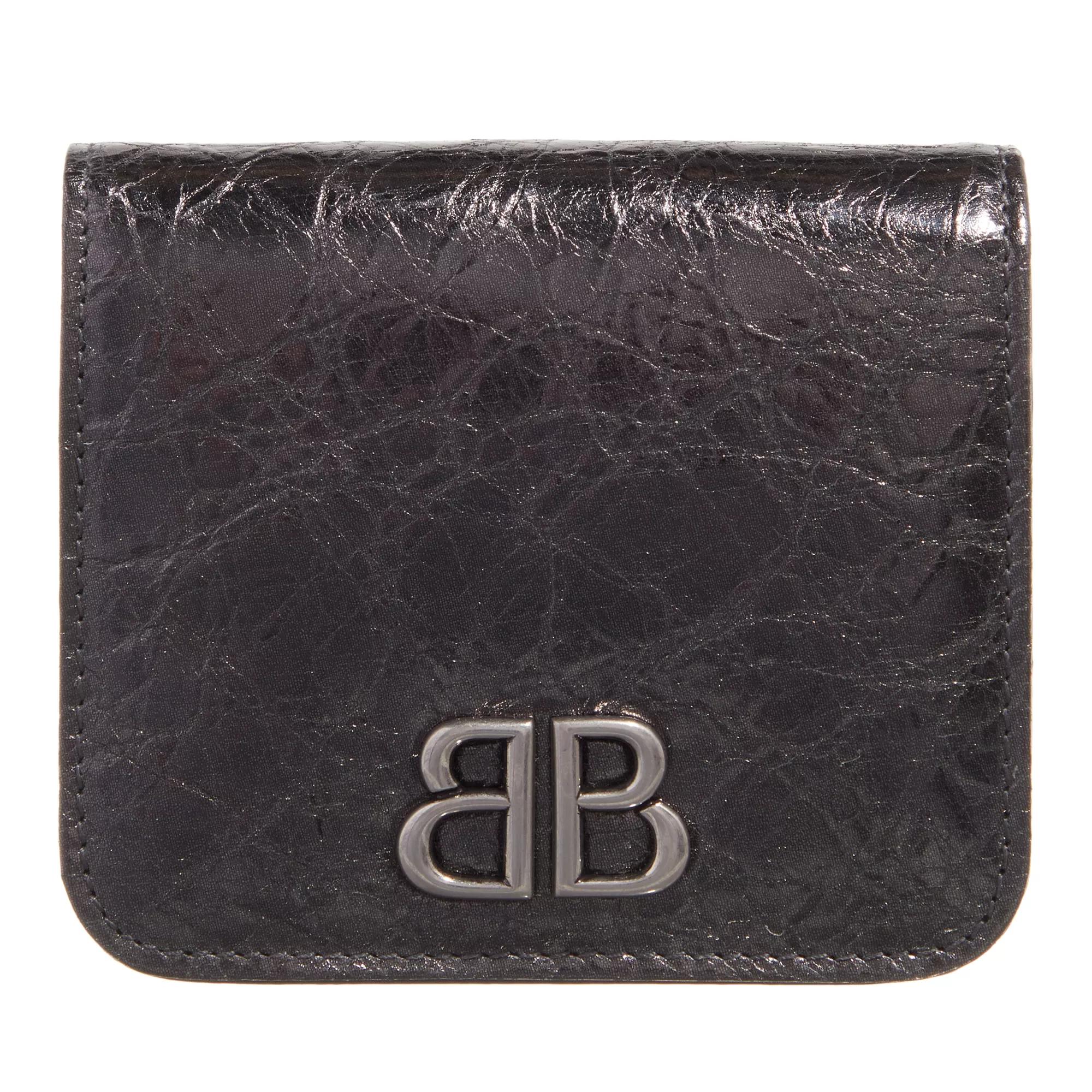 Balenciaga Portemonnaie - Monaco Flap Wallet - Gr. unisize - in Gunmetal - für Damen