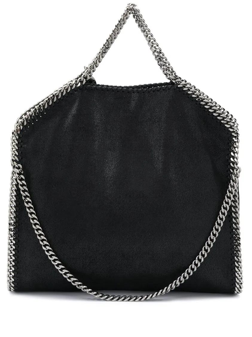 Stella McCartney Falabella 3 Chain Tote Bag Black Tote