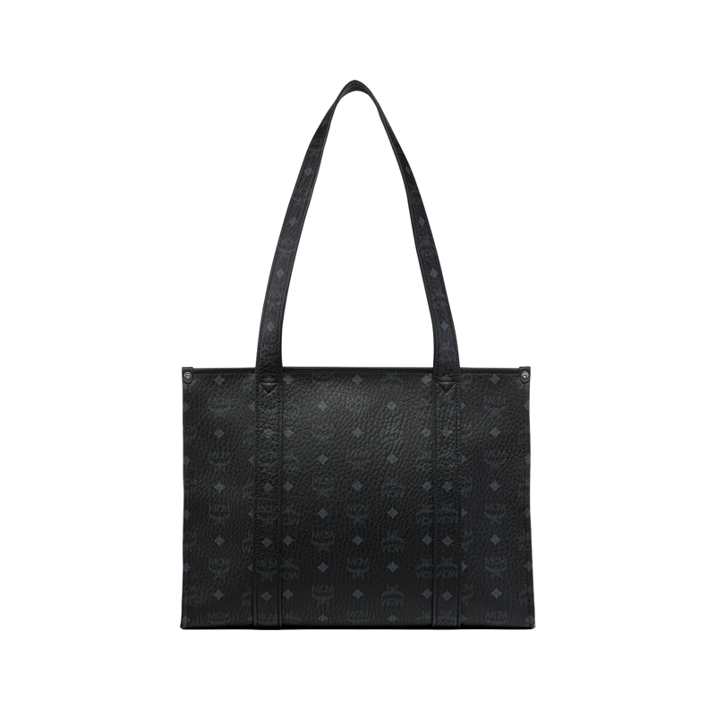 MCM Tote Aren Vi Tote Lrg Bk Black(Image 8)