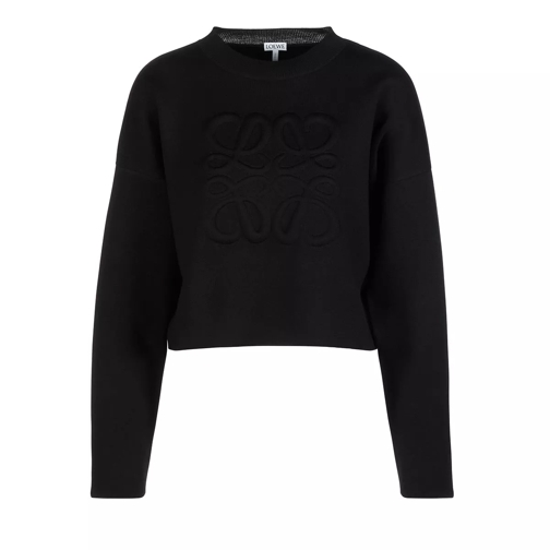 Loewe Pullover Cropped 1100  black Maglione