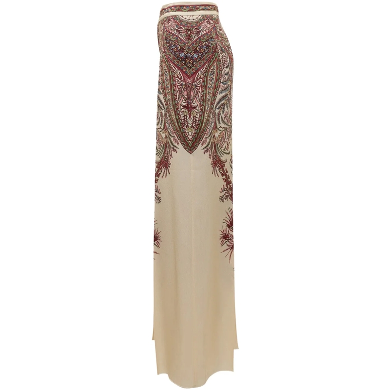 Etro Hose Etro Pantaloni Palazzo in Seta con Stampa Paisley mehrfarbig(Image 3)