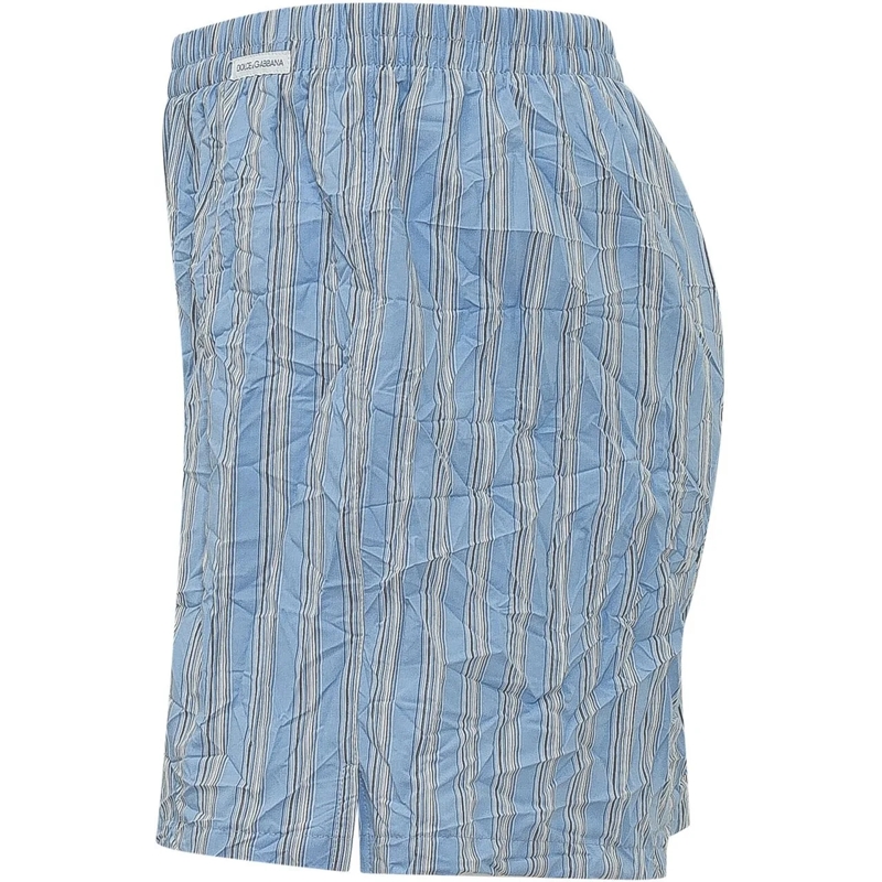 Dolce&Gabbana Shorts Bermuda a Righe con Elastico hellblau(Image 3)