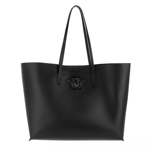 Versace Tote Vitello Double Saffiano Black/Light Gold Shopping Bag