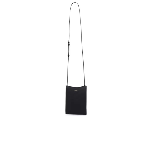 A.P.C. Jamie Bag In Black Leather Black Schoudertas