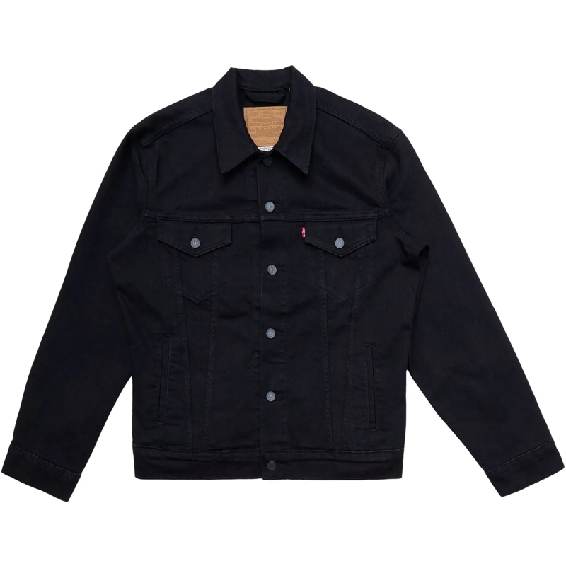 Levi's Daunenjacke Giacca The Trucker Dark Horse Nera schwarz