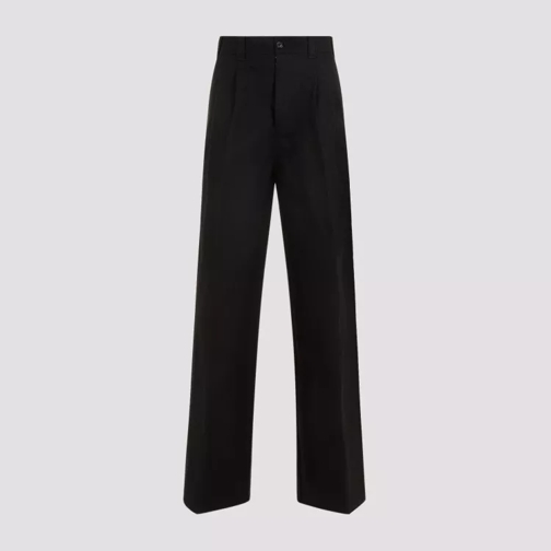 Maison Margiela  Black Cotton Pants Black