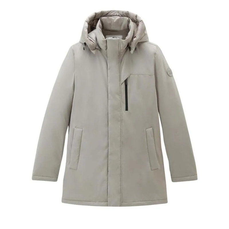 Woolrich Daunenjacke Mountain Stretch Down Parka Taupe beige