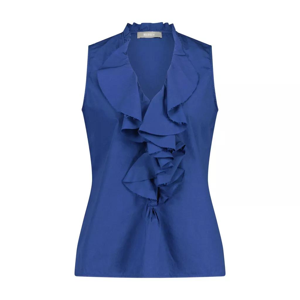 Kiltie Blusentop Yvette mit Volants 48104535359834 Blau