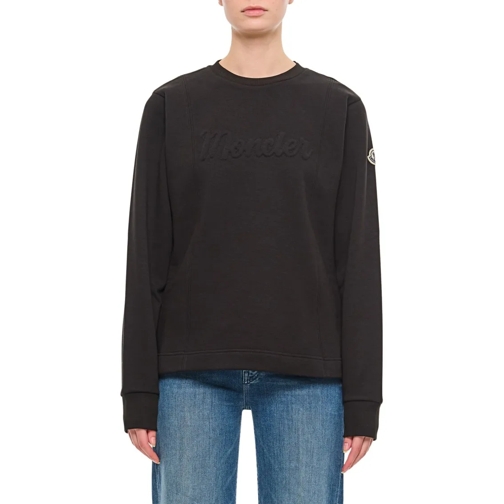 Moncler Pullover Logo Sweater Black