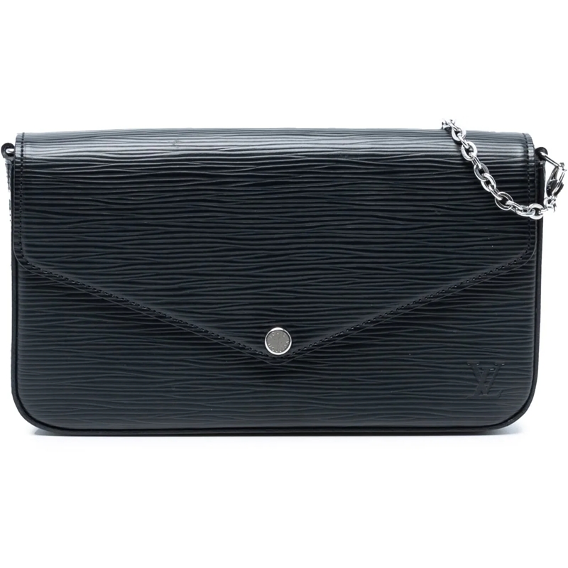 Louis Vuitton Schultertasche Epi Pochette Felicie schwarz