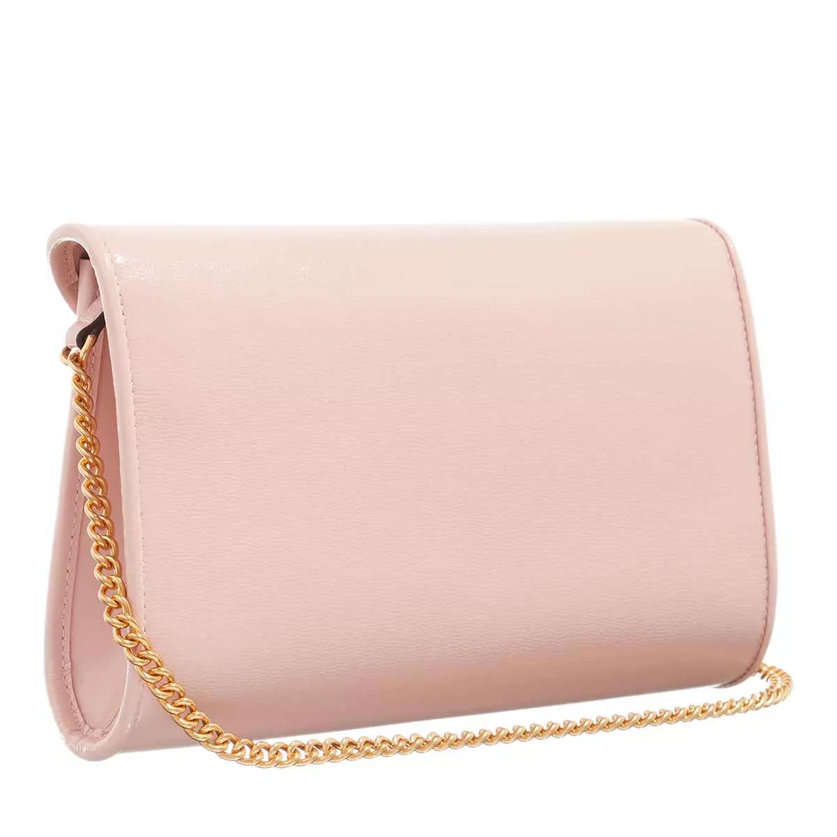 Kate Spade New York Petits sacs à main, Anna Shiny Textured Leather Medium Envelope Clutch en pink - Clutchespour dames