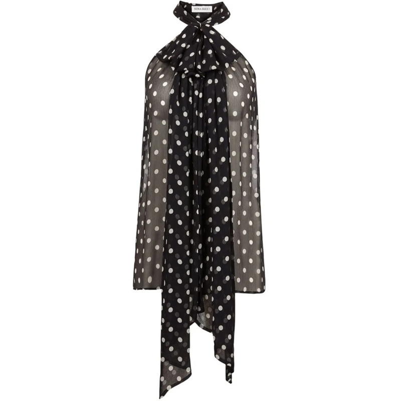 Nina Ricci T-Shirt Top Black schwarz