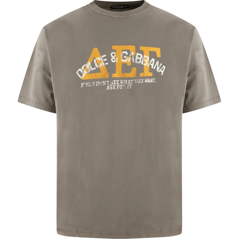 Dolce&Gabbana T-shirt Heren Dolce & Gabbana T-Shirt grau