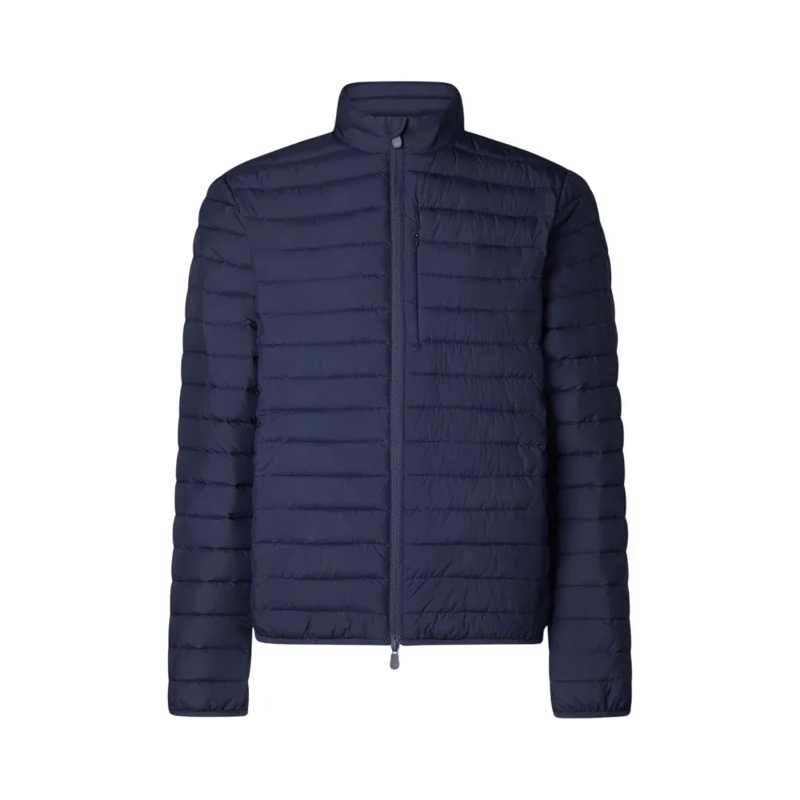 Save the Duck Doudoune Functional Blue Jacket With Stand-Up Collar And Do Blue