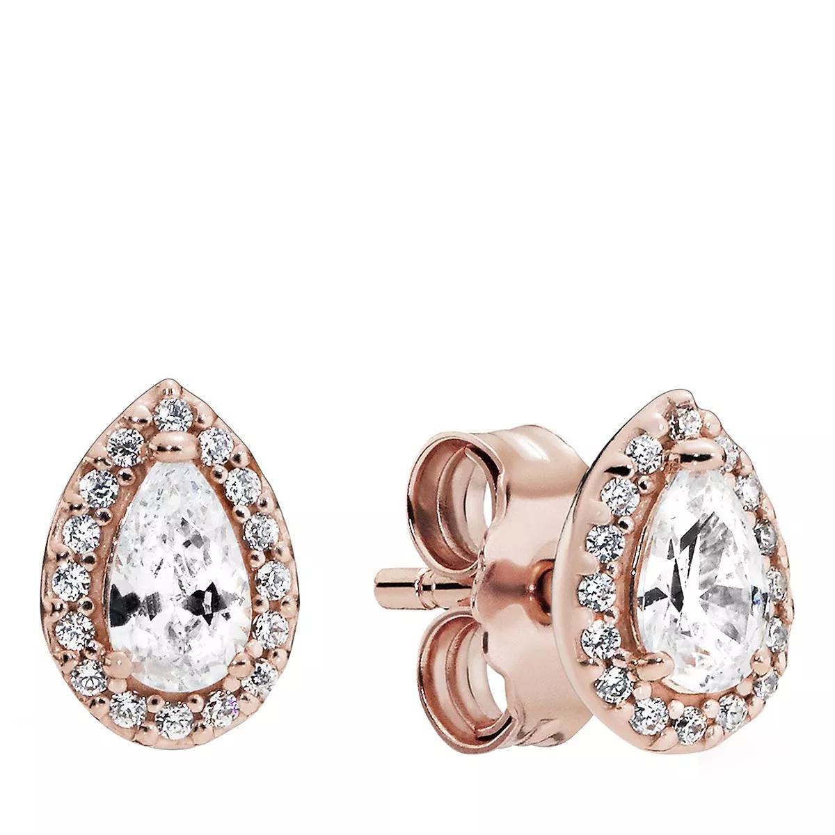 Pandora rose gold drop on sale earrings