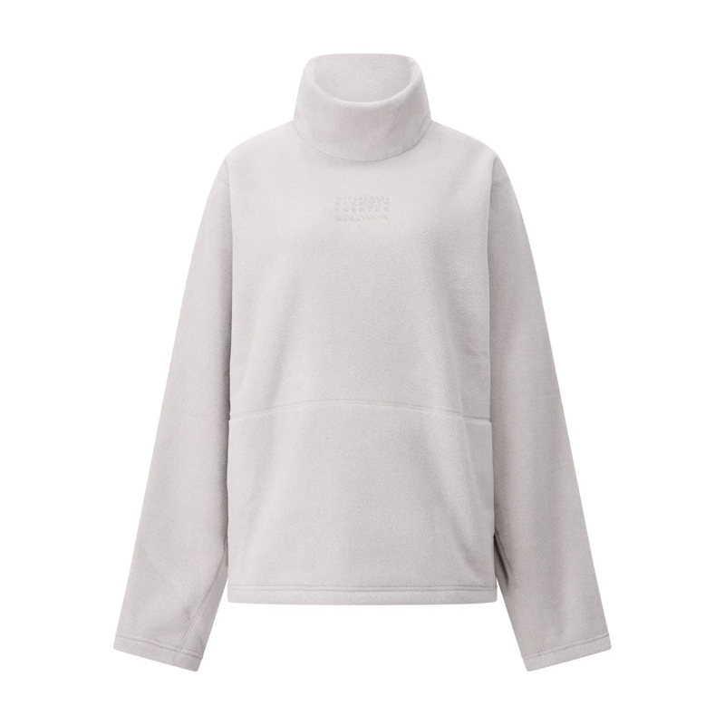MM6 Maison Margiela Pullover Fleece-Shirt Grau